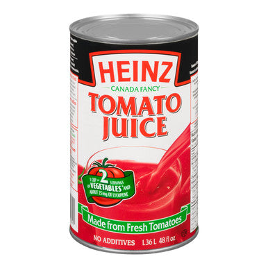 Heinz Tomato Juice, Can | 1.36L/Unit, 12 Units/Case