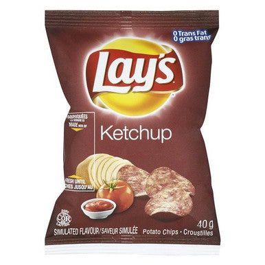 Lay's Ketchup Potato Chips | 40G/Unit, 40 Units/Case