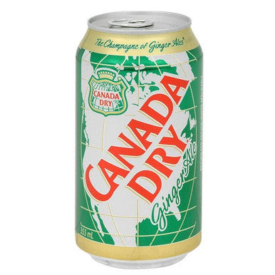 Canada Dry Ginger Ale Soft Drink, Can | 355ML/Unit, 24 Units/Case