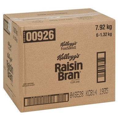 Kellogg's Raisin Bran Cereal, Pouch, Trans Fat Compliant | 1325G/Unit, 6 Units/Case