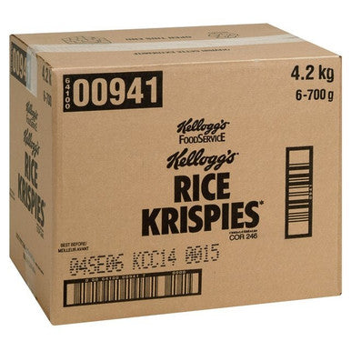 Kellogg's Rice Krispies Cereal Pouch Bulk Food Service | 700G/Unit, 6 Units/Case