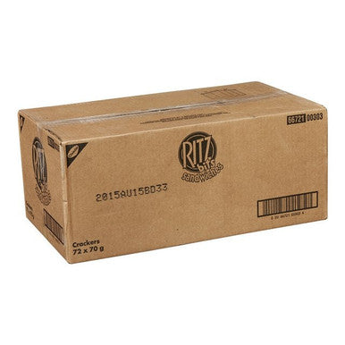 RITZ Ritz Crackers, With Cheese | 70G/Unit, 72 Units/Case