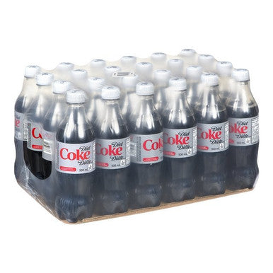 Diet Coca Cola Soft Drink, Polyethylene | 500ML/Unit, 24 Units/Case