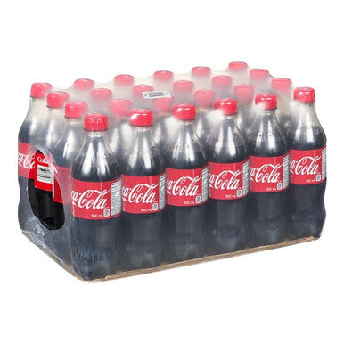 Coca Cola Soft Drink, Classic Polyethylene | 500ML/Unit, 24 Units/Case