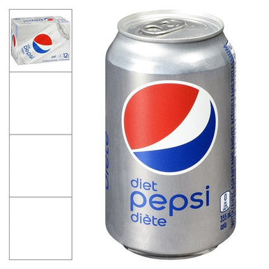 Pepsi Soft Drink, Diet Pepsi, Can | 355ML/Unit, 12 Units/Case