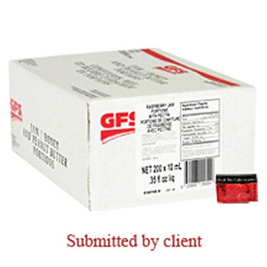 Gordon Choice GFS Raspberry Jam, With Pectin, Portion | 10ML/Unit, 200 Units/Case