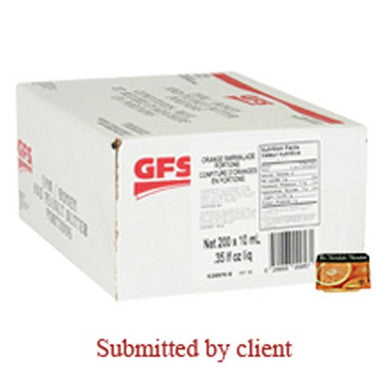 Gordon Choice GFS Pure Orange Marmalade Jam, Portion | 10ML/Unit, 200 Units/Case