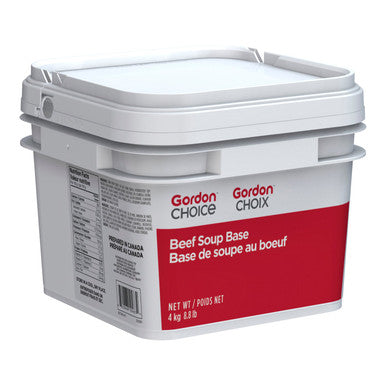 Gordon Choice GFS Beef Soup Base, 25 Percent Less Sodium, No Added Msg, Reduced Sodium | 4KG/Unit, 1 Unit/Case