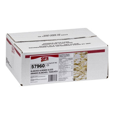 Gordon Choice GFS Blanched Sliced Almonds | 3KG/Unit, 1 Unit/Case