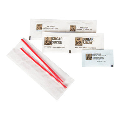 Mccullagh Black & Gold Coffee Condiment Kits, Kit | 15G/Unit, 250 Units/Case