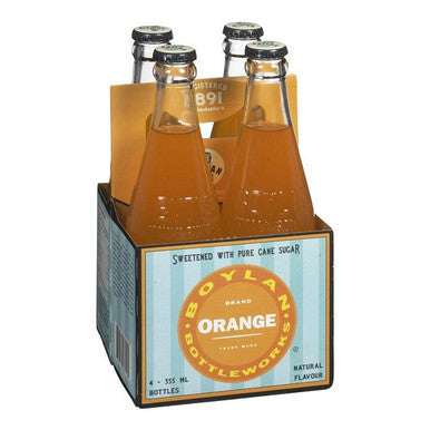 Boylan's Orange Soft Drink, Tangerine Glass | 355ML/Unit, 24 Units/Case