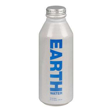 Earth Water Spring Water, Aluminium Bottle | 473ML/Unit, 24 Units/Case