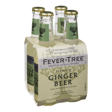 Fever Tree Ginger Beer Soft Drink, Glass | 200ML/Unit, 24 Units/Case