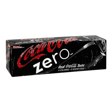 Coca Cola Zero Soft Drink, Can | 355ML/Unit, 12 Units/Case