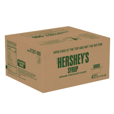 HERSHEY'S 64 fl. oz. Chocolate Syrup Pouch - Genuine Chocolate Flavor (4/Case)