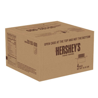 HERSHEY'S 48 fl. oz. Milk Chocolate Fudge Topping - Classic Ice Cream (4/Case)