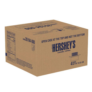 HERSHEY'S 48 fl. oz. Caramel Topping - Sweet & Buttery Flavor (4/Case)