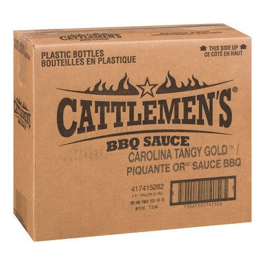 Cattleman's Carolina Style Gold Tangy Barbeque Sauce | 3.78L/Unit, 2 Units/Case