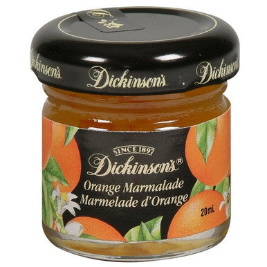 Dickinson Orange Marmalade Jam, Miniature Jar | 20ML/Unit, 72 Units/Case