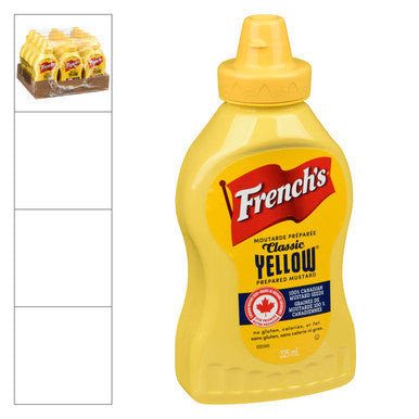 French's Mustard, Tabletop Squeeze Bottle | 325ML/Unit, 12 Units/Case