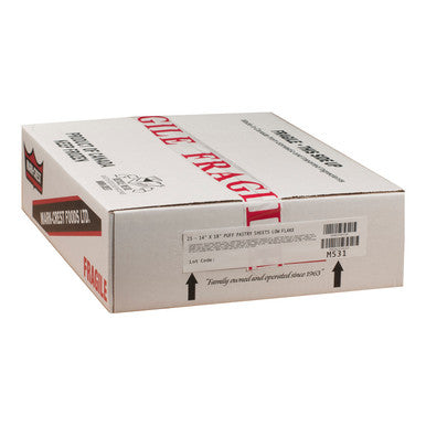 Markcrest 14X18In Puff Pastry Sheets | 25UN/Unit, 1 Unit/Case