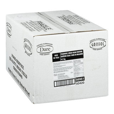 Grissol Steakhouse Three Breaded Caesar Croutons | 4.5KG/Unit, 1 Unit/Case