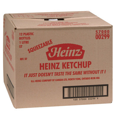 Heinz Ketchup, Squeeze Bottle | 1L/Unit, 12 Units/Case