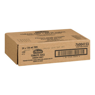 Heinz Canada Fancy Tomato Juice, Can | 156ML/Unit, 24 Units/Case