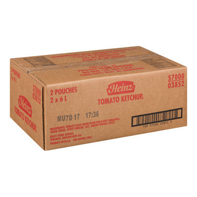 Heinz Ketchup Cryovac 6L/Unit, 2 Units/Case - Tangy & Classic | Essential for Food Service