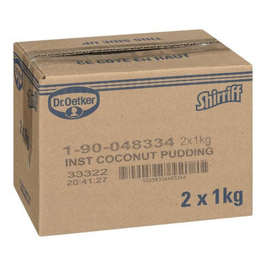 Dr Oetker Shirriff Pudding Coconut Cream Instant 1L/2.20Lbs (2/Case)-Canadian Made