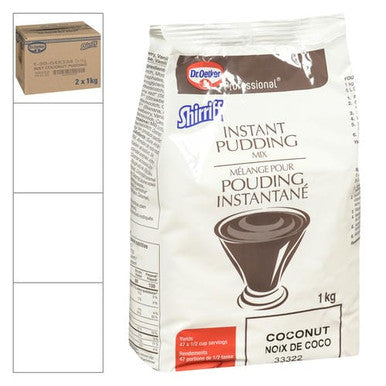 Dr Oetker Shirriff Pudding Coconut Cream Instant 1L/2.20Lbs (2/Case)-Canadian Made
