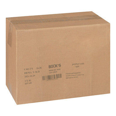 Bicks Sweet Corn Relish | 4L/Unit, 2 Units/Case