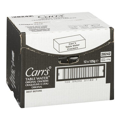 Carr's Table Water Bite-Size Crackers, 125g | Pack of 12