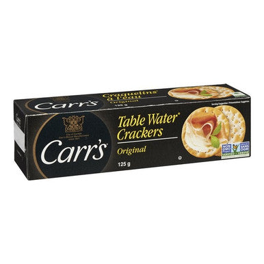 Carr's Table Water Bite-Size Crackers, 125g | Pack of 12