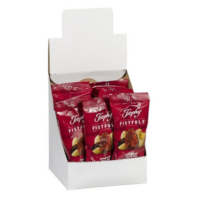 Trophy Fistfuls Cranberry Trail Mix, Individual | 60G/Unit, 48 Units/Case