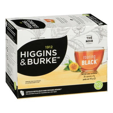 Higgins & Burke Tea Black Roaring Capsule 8 Grams (96/Case) - Canadian Made