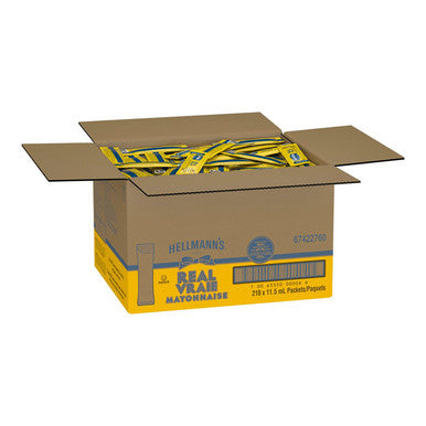 Hellmann's Real Mayonnaise, Stickpack Portions | 11ML/Unit, 210 Units/Case