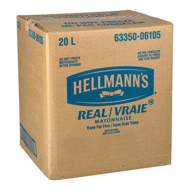 Hellmann's Real Mayonnaise Bag-In-Box (BIB) - 20L / 5.28 Gallon
