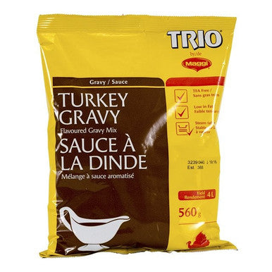TRIO 1 Step Turkey Gravy Mix | 560G/Unit, 8 Units/Case