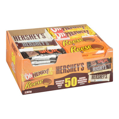Hershey's Assorted Hershey Single Chocolate Bars | 50UN/Unit, 2 Units/Case