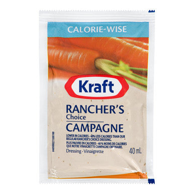 Kraft Light Ranchers Choice Dressing, Portion | 40ML/Unit, 100 Units/Case