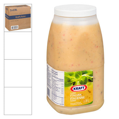 Kraft Golden Italian Dressing, Trans Fat Compliant | 3.78L/Unit, 2 Units/Case