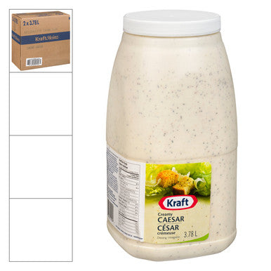 Kraft Creamy Caesar Dressing, Trans Fat Compliant | 3.78L/Unit, 2 Units/Case