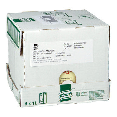 Knorr Hollandaise Sauce, Ready To Use | 1L/Unit, 6 Units/Case