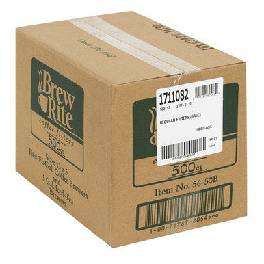 Brew Rite Coffee Filters, 13X5In Gem 312 | 250UN/Unit, 2 Units/Case