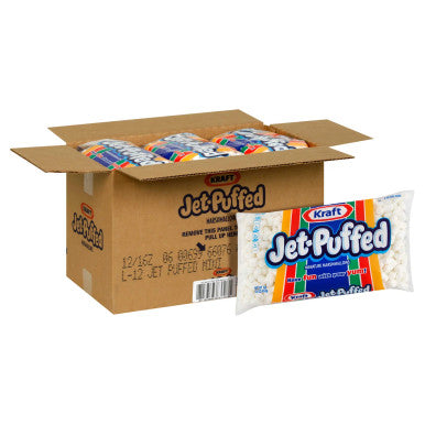 Jet Puffed Miniature White Marshmallows | 400G/Unit, 12 Units/Case