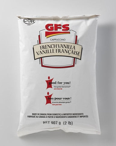 Gordon Choice GFS Powder French Vanilla Cappuccino Mix | 2LB/Unit, 6 Units/Case