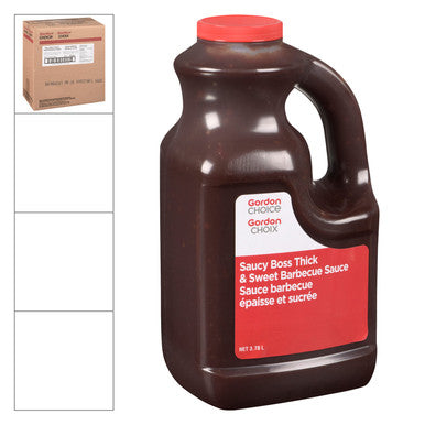 Gordon Choice GFS Saucy Boss Thick & Sweet Barbeque Sauce | 3.7L/Unit, 2 Units/Case