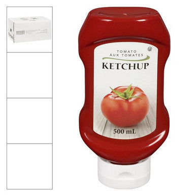 Gordon Choice GFS Ketchup, Upside Down Squeeze Bottle, Canadian | 500ML/Unit, 12 Units/Case
