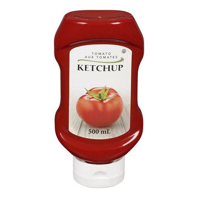Gordon Choice GFS Ketchup, Upside Down Squeeze Bottle, Canadian | 500ML/Unit, 12 Units/Case